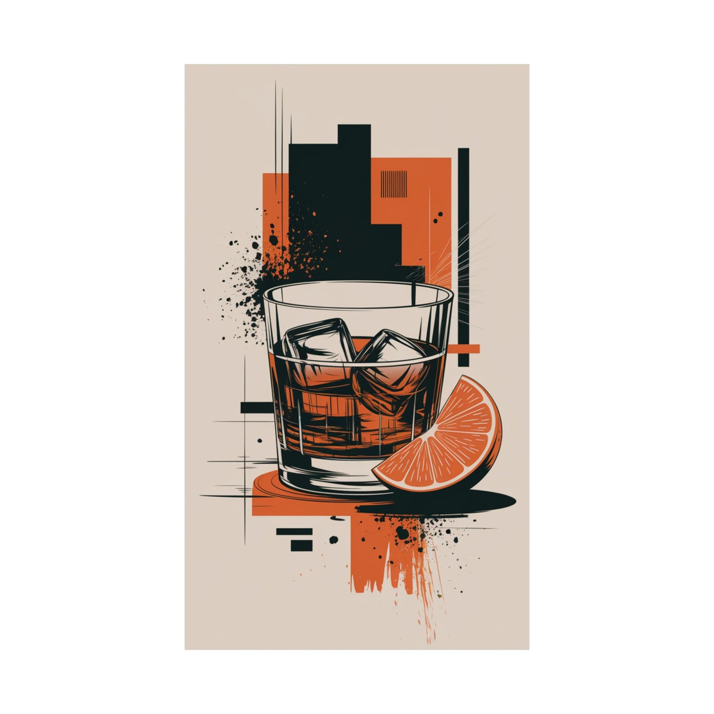 Bold Whiskey Vibes Wall Poster - Modern Art for Your Space