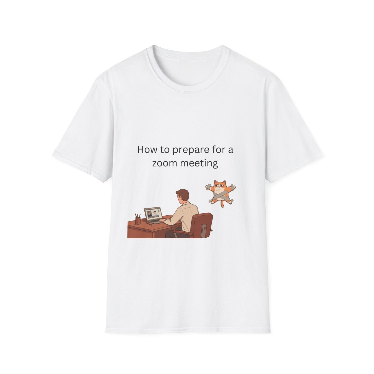 Cat-tastrophe Zoom Prep Tee