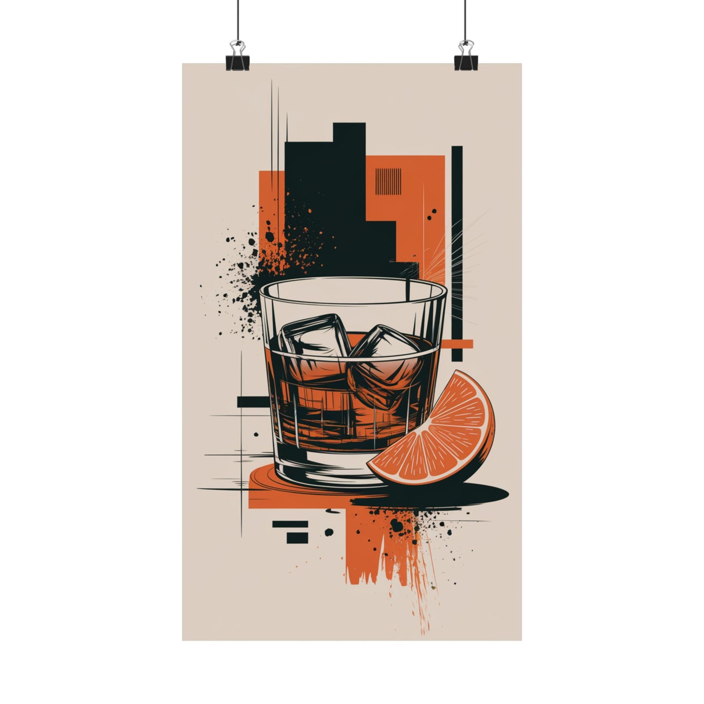 Bold Whiskey Vibes Wall Poster - Modern Art for Your Space